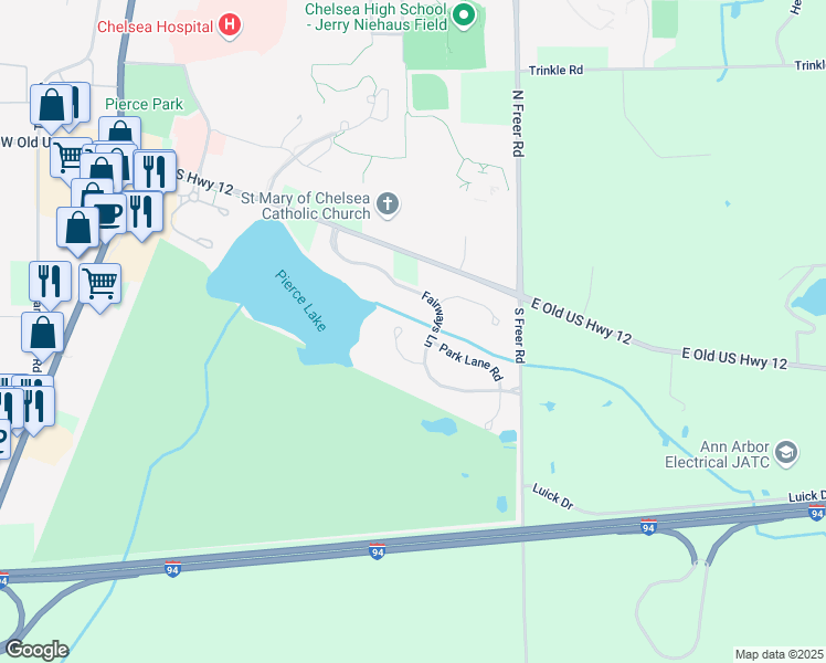 map of restaurants, bars, coffee shops, grocery stores, and more near 436 Antique Court in Chelsea