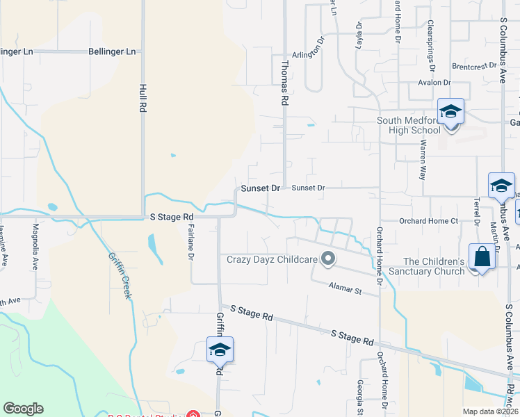 map of restaurants, bars, coffee shops, grocery stores, and more near 2205 Piazza Drive in Medford