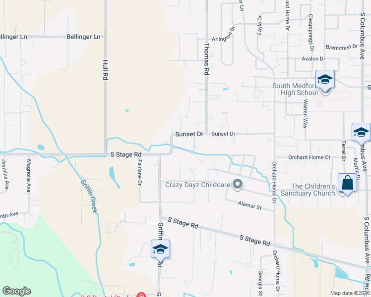 map of restaurants, bars, coffee shops, grocery stores, and more near 2205 Piazza Drive in Medford