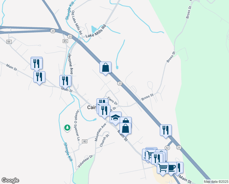 map of restaurants, bars, coffee shops, grocery stores, and more near 18 Ross Road in Cairo