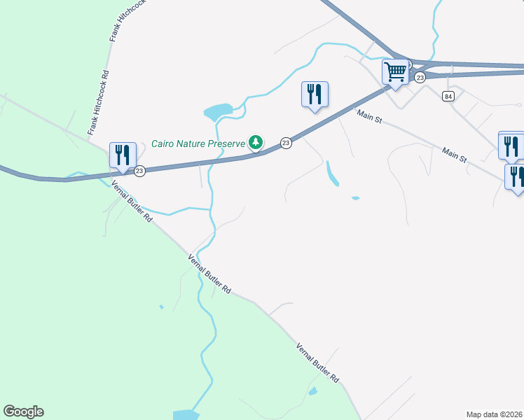 map of restaurants, bars, coffee shops, grocery stores, and more near 106 Christina Drive in Cairo
