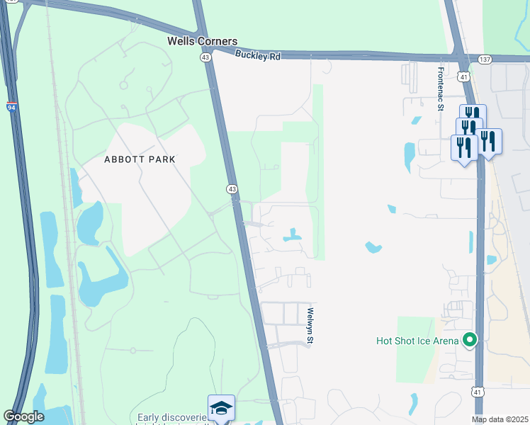 map of restaurants, bars, coffee shops, grocery stores, and more near 13283 West Heiden Circle in Lake Bluff