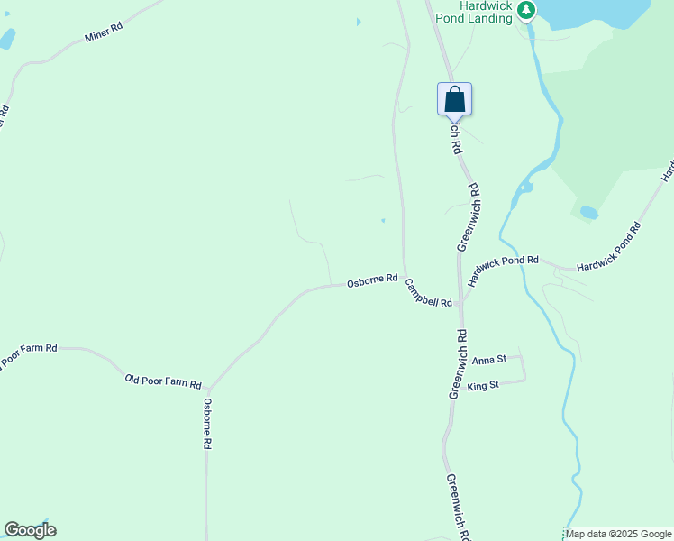 map of restaurants, bars, coffee shops, grocery stores, and more near 286 Osborne Road in Ware