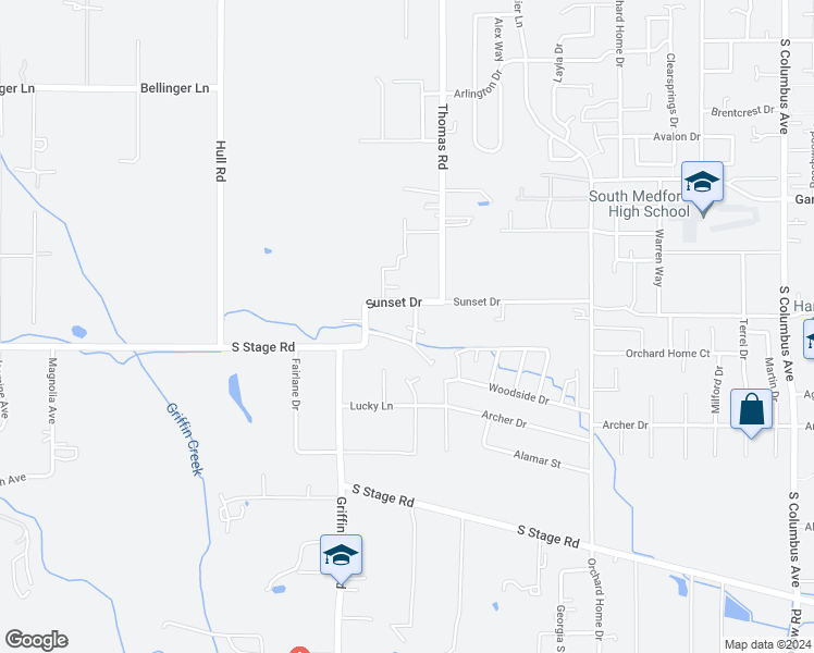 map of restaurants, bars, coffee shops, grocery stores, and more near 2197 Piazza Drive in Medford