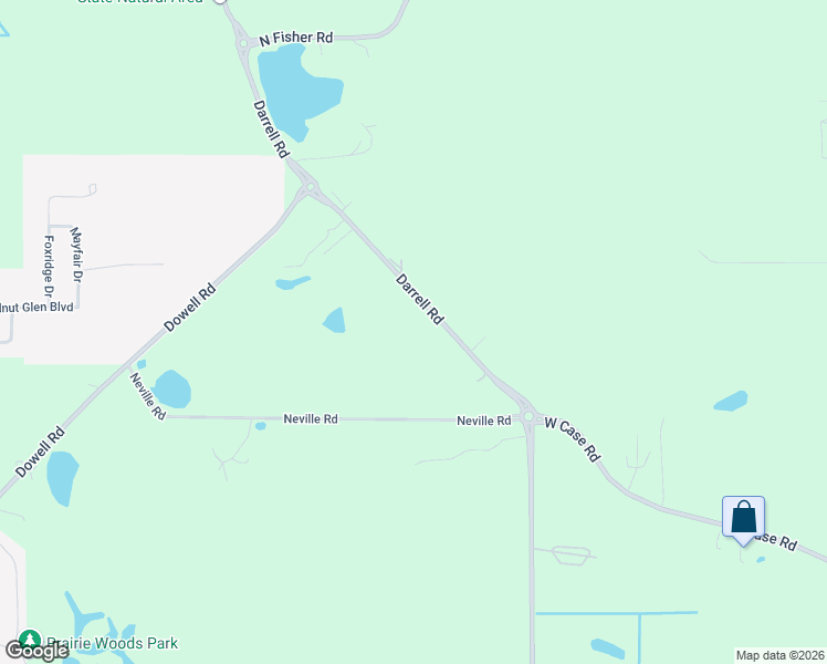 map of restaurants, bars, coffee shops, grocery stores, and more near 30244 Darrell Road in McHenry