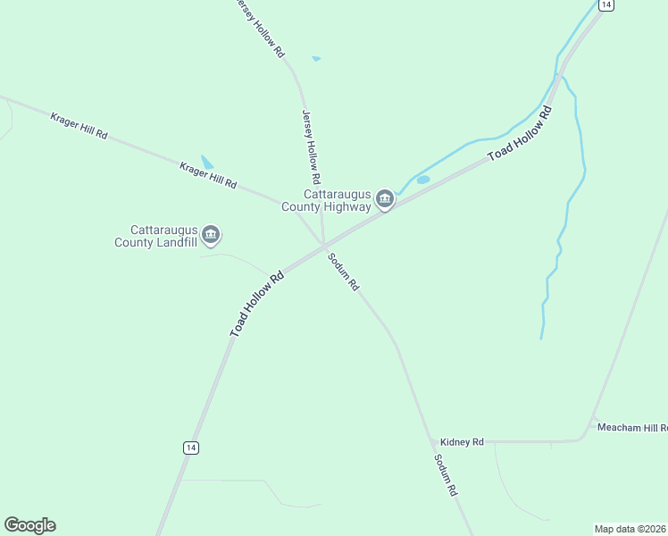 map of restaurants, bars, coffee shops, grocery stores, and more near 6935 Sodum Road in Little Valley