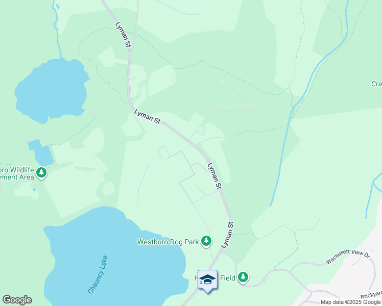 map of restaurants, bars, coffee shops, grocery stores, and more near 270 Lyman Street in Westborough