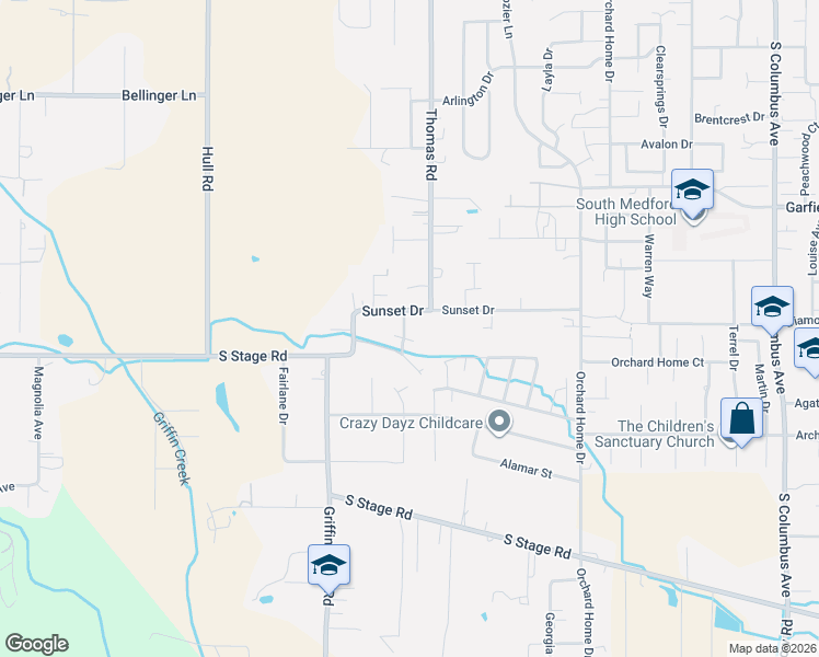 map of restaurants, bars, coffee shops, grocery stores, and more near 2205 Piazza Drive in Medford