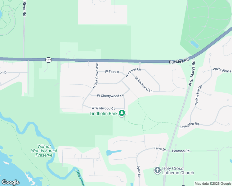 map of restaurants, bars, coffee shops, grocery stores, and more near 15353 West Clover Lane in Libertyville