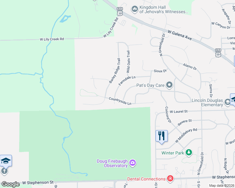 map of restaurants, bars, coffee shops, grocery stores, and more near 3103 Farmdale Lane in Freeport