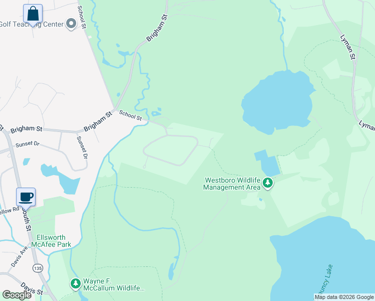 map of restaurants, bars, coffee shops, grocery stores, and more near 9 Juniper Brook Road in Northborough