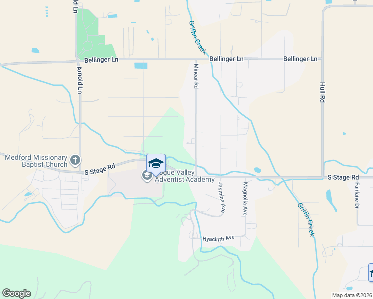 map of restaurants, bars, coffee shops, grocery stores, and more near 1784 Minear Road in Medford