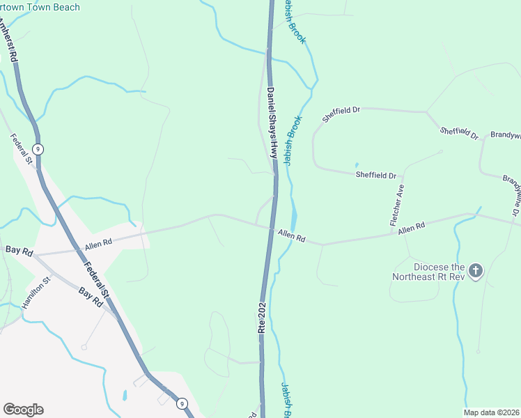 map of restaurants, bars, coffee shops, grocery stores, and more near 306 Allen Rd in Belchertown