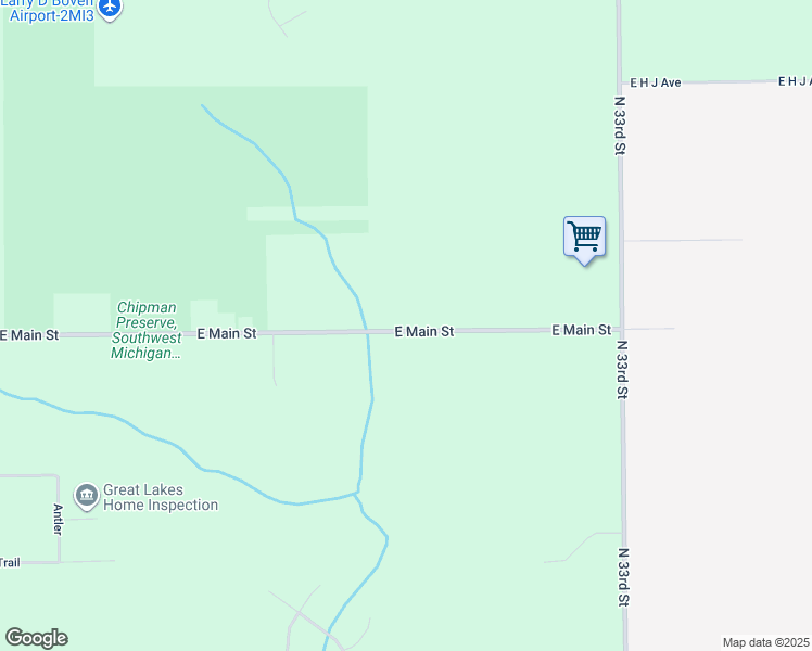 map of restaurants, bars, coffee shops, grocery stores, and more near 9101 East Main Street in Galesburg