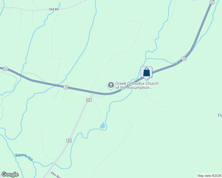 map of restaurants, bars, coffee shops, grocery stores, and more near 4752 New York 23 in Windham