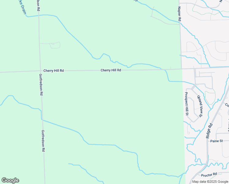 map of restaurants, bars, coffee shops, grocery stores, and more near 10500 Cherry Hill Road in Superior Charter Township