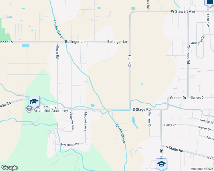 map of restaurants, bars, coffee shops, grocery stores, and more near 1715 Hull Road in Medford