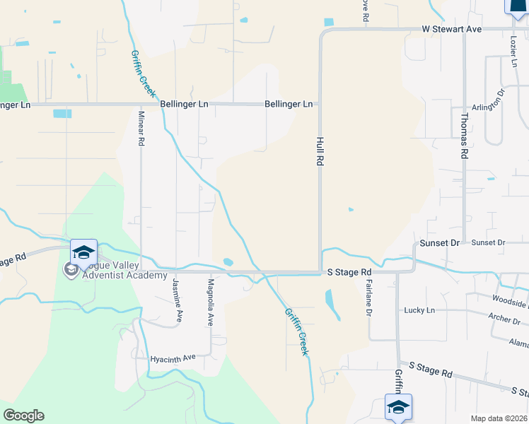 map of restaurants, bars, coffee shops, grocery stores, and more near 1715 Hull Road in Medford
