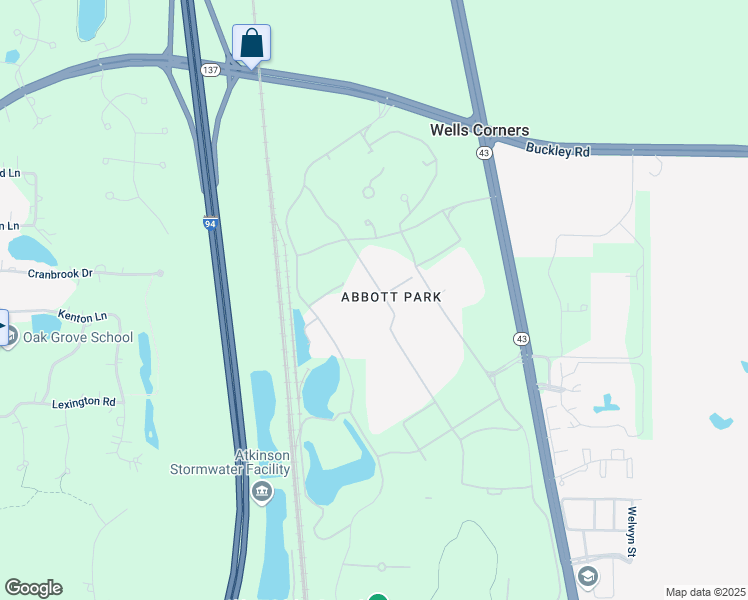 map of restaurants, bars, coffee shops, grocery stores, and more near 200 Abbott Park Road in Lake Bluff