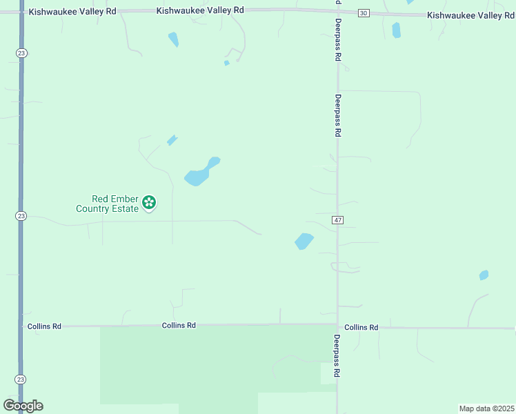 map of restaurants, bars, coffee shops, grocery stores, and more near 20424 Ridgeview Drive in Marengo