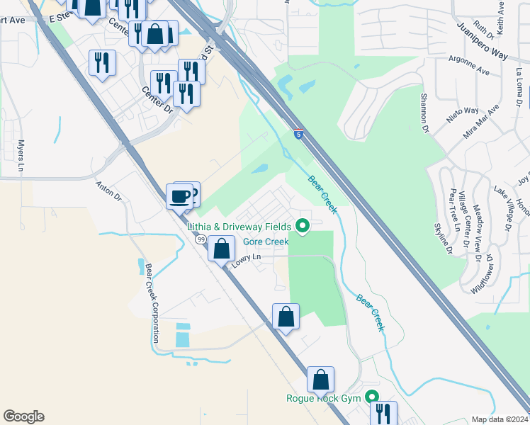 map of restaurants, bars, coffee shops, grocery stores, and more near 267 Wimbley Street in Medford
