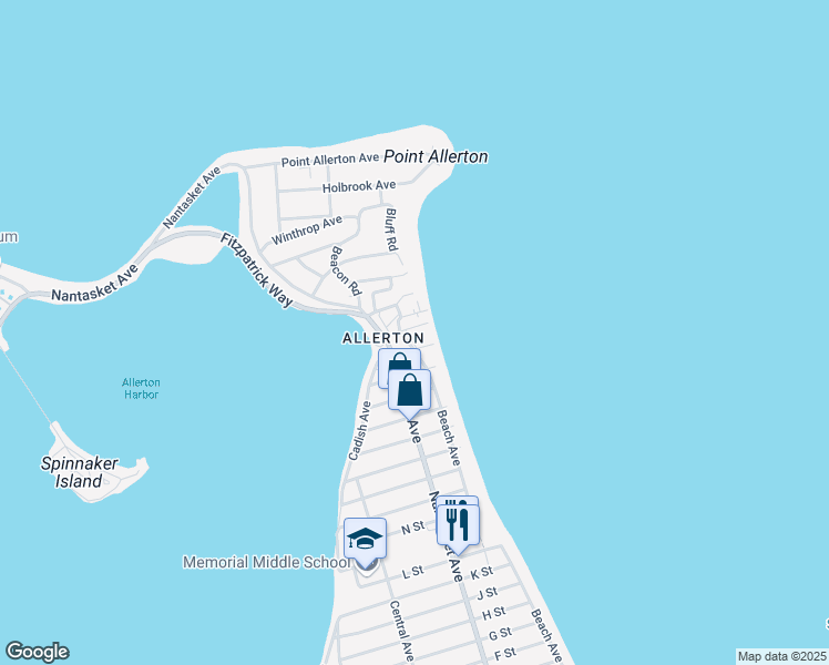 map of restaurants, bars, coffee shops, grocery stores, and more near 10 W Street in Hull