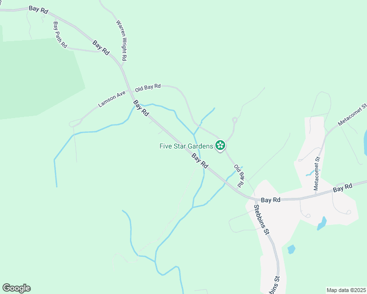 map of restaurants, bars, coffee shops, grocery stores, and more near 639 Bay Road in Belchertown