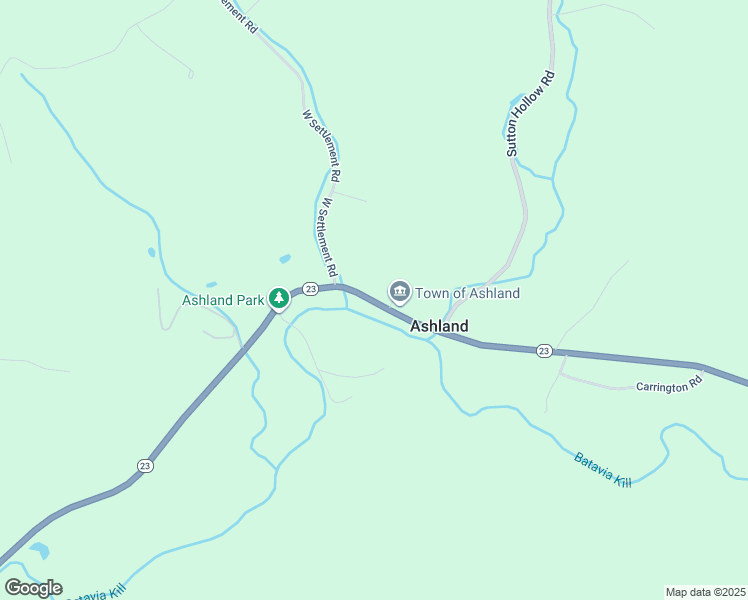 map of restaurants, bars, coffee shops, grocery stores, and more near 12147 New York 23 in Ashland