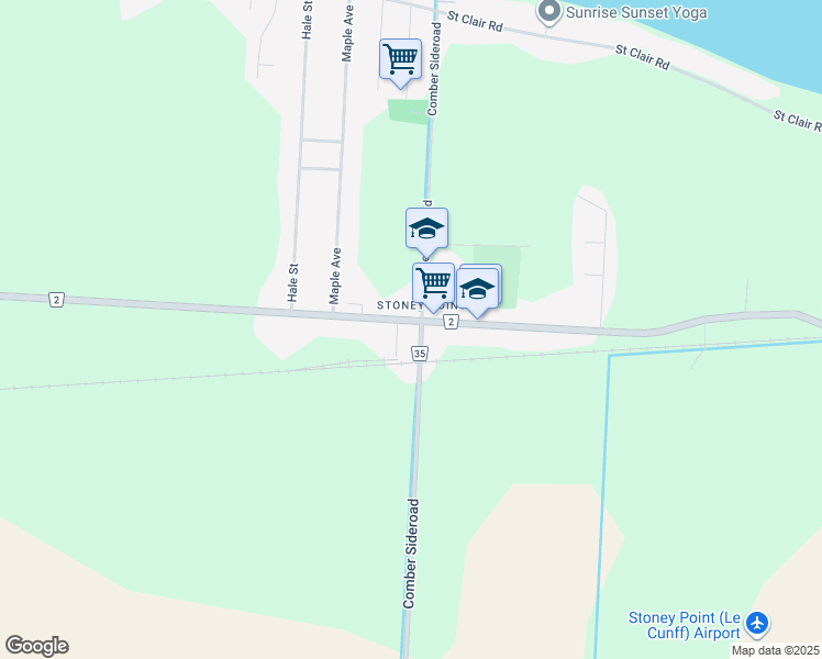 map of restaurants, bars, coffee shops, grocery stores, and more near 6957 Tecumseh Road in Essex County