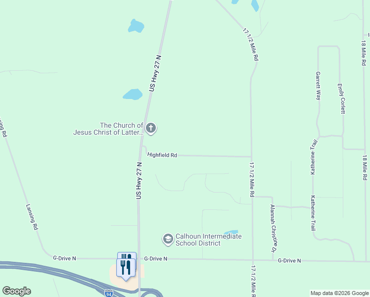 map of restaurants, bars, coffee shops, grocery stores, and more near 169 Highfield Road in Marshall
