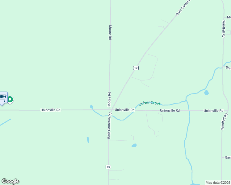 map of restaurants, bars, coffee shops, grocery stores, and more near 6300 Moore Road in Bath