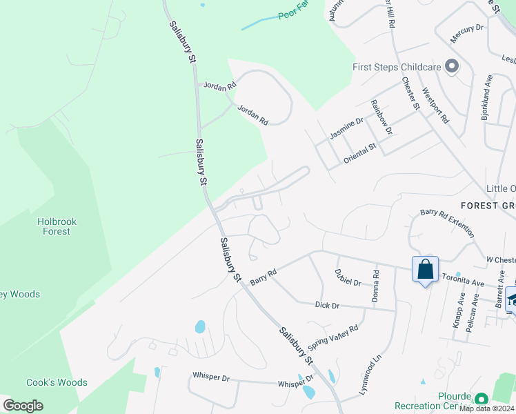 map of restaurants, bars, coffee shops, grocery stores, and more near 502 Browning Lane in Worcester
