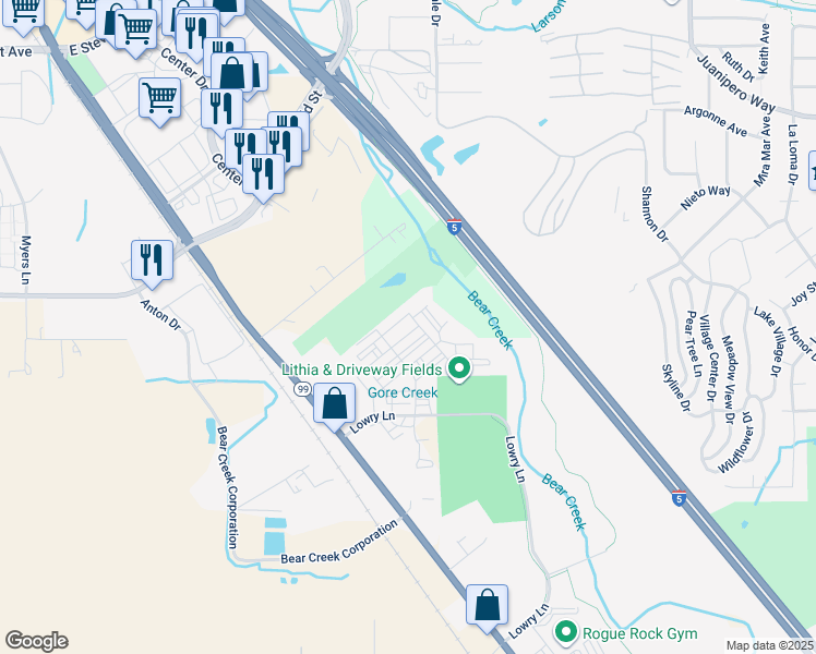 map of restaurants, bars, coffee shops, grocery stores, and more near 267 Wimbley Street in Medford