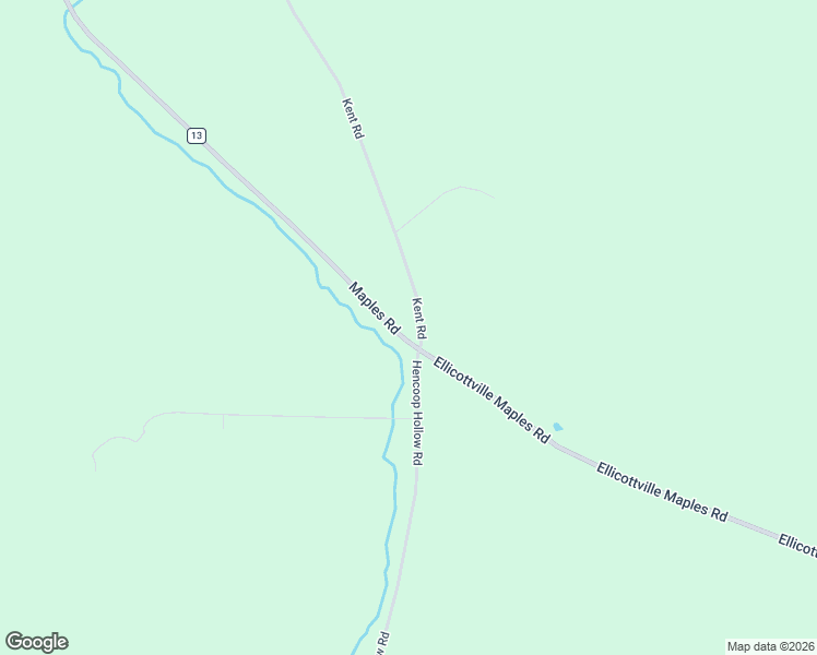 map of restaurants, bars, coffee shops, grocery stores, and more near 7113 Kent Road in Little Valley