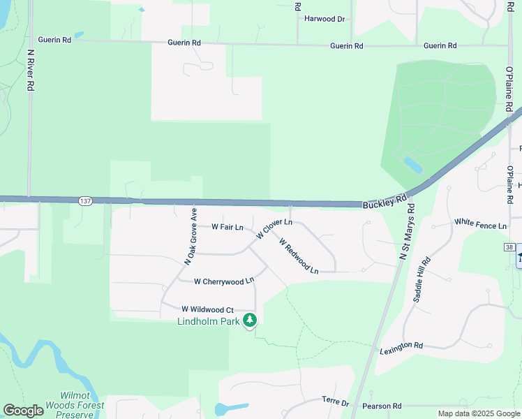 map of restaurants, bars, coffee shops, grocery stores, and more near 15270 West Fair Lane in Libertyville