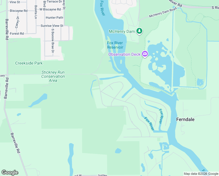 map of restaurants, bars, coffee shops, grocery stores, and more near 2800 Russett Road in McHenry