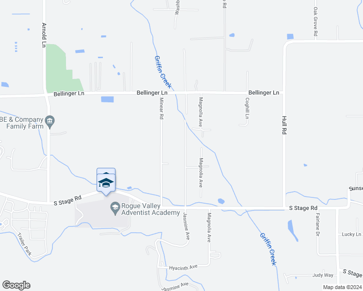 map of restaurants, bars, coffee shops, grocery stores, and more near 1610 Jasmine Avenue in Medford