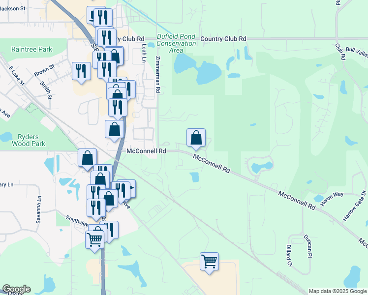 map of restaurants, bars, coffee shops, grocery stores, and more near 1514 Golden Oak Drive in Woodstock