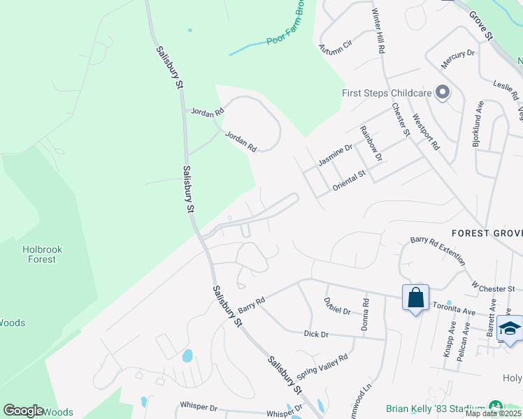 map of restaurants, bars, coffee shops, grocery stores, and more near 4003 Brompton Circle in Worcester