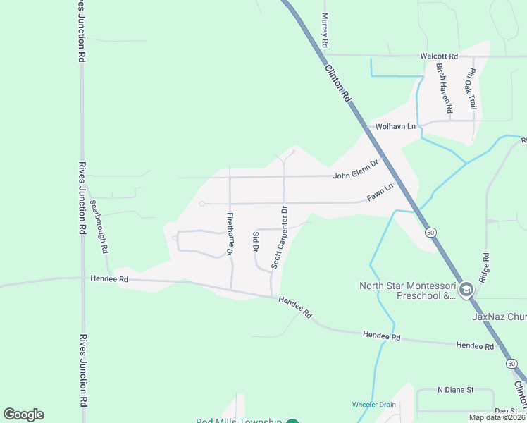 map of restaurants, bars, coffee shops, grocery stores, and more near 3113 Fawn Lane in Jackson