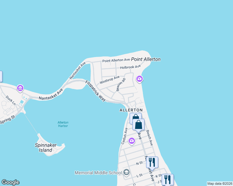 map of restaurants, bars, coffee shops, grocery stores, and more near 7 Standish Avenue in Hull
