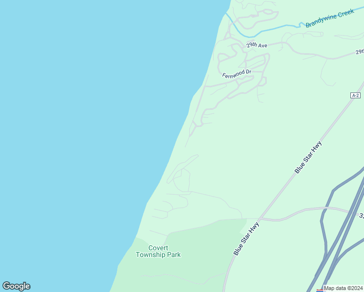 map of restaurants, bars, coffee shops, grocery stores, and more near 30100 Lake Bluff Drive in Covert
