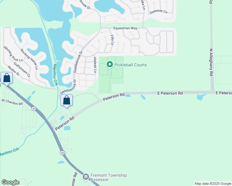 map of restaurants, bars, coffee shops, grocery stores, and more near Behm Park Lane in Grayslake