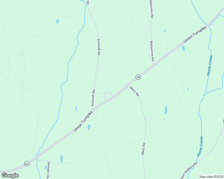 map of restaurants, bars, coffee shops, grocery stores, and more near Union Turnpike in Ghent