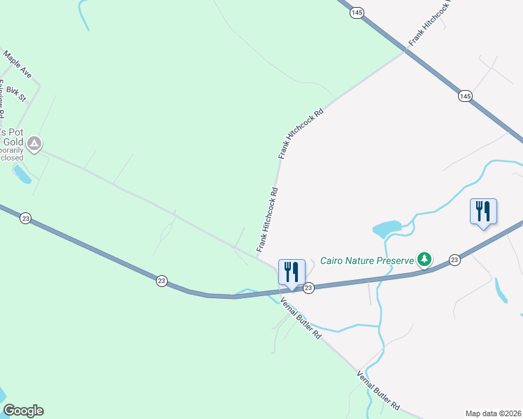 map of restaurants, bars, coffee shops, grocery stores, and more near 584 Frank Hitchcock Rd in Cairo