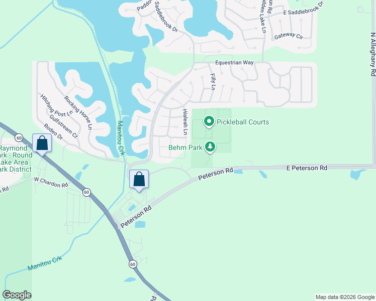 map of restaurants, bars, coffee shops, grocery stores, and more near 118 Vanderbilt in Grayslake