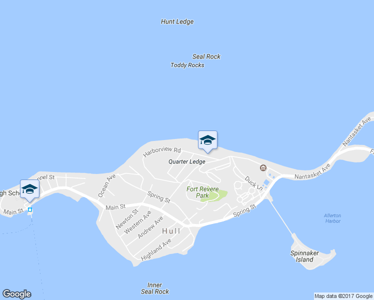 map of restaurants, bars, coffee shops, grocery stores, and more near 49 Harborview Road in Hull