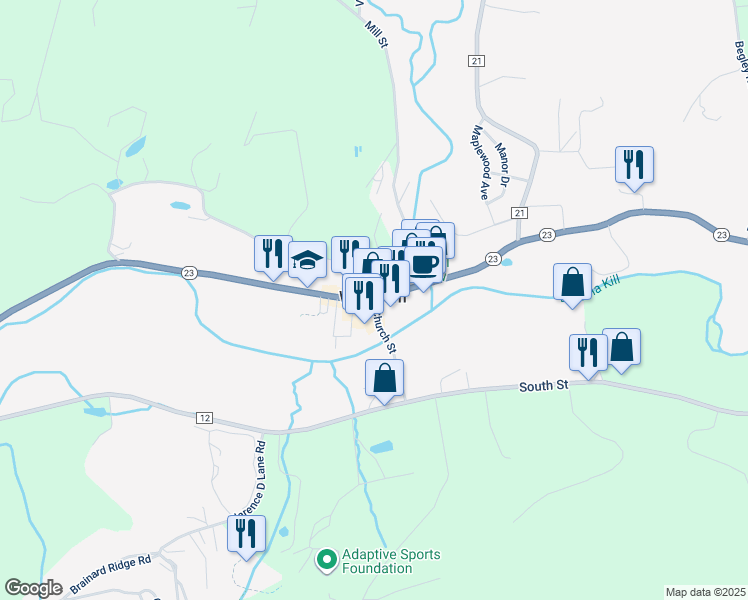 map of restaurants, bars, coffee shops, grocery stores, and more near in Windham