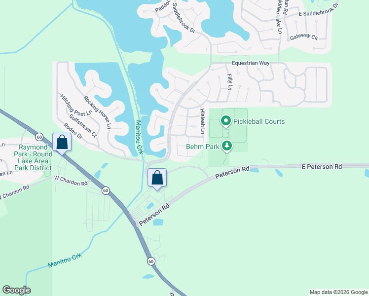 map of restaurants, bars, coffee shops, grocery stores, and more near 207 Amendola Way in Grayslake