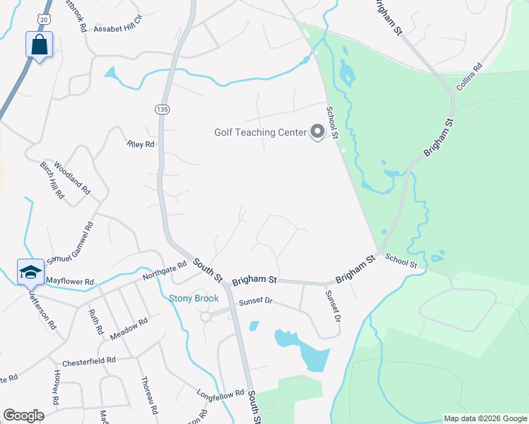 map of restaurants, bars, coffee shops, grocery stores, and more near 40 Milk Porridge Circle in Northborough